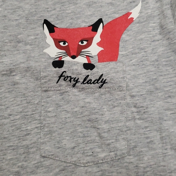 Kate Spade Gray Foxy Lady Tee Shirt - Picture 4 of 4